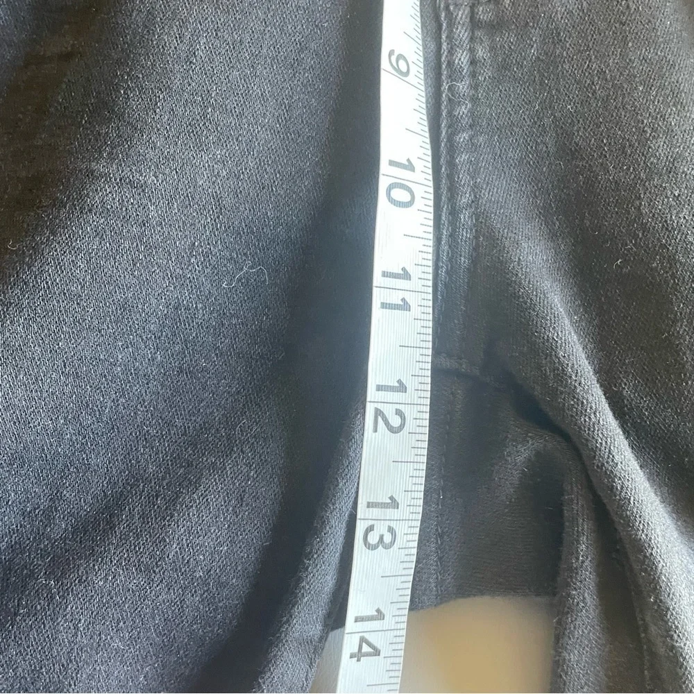 Judy Blue Black Beauty Slim Fit Jeans - Size 14W - Released Hem Rolled - Black